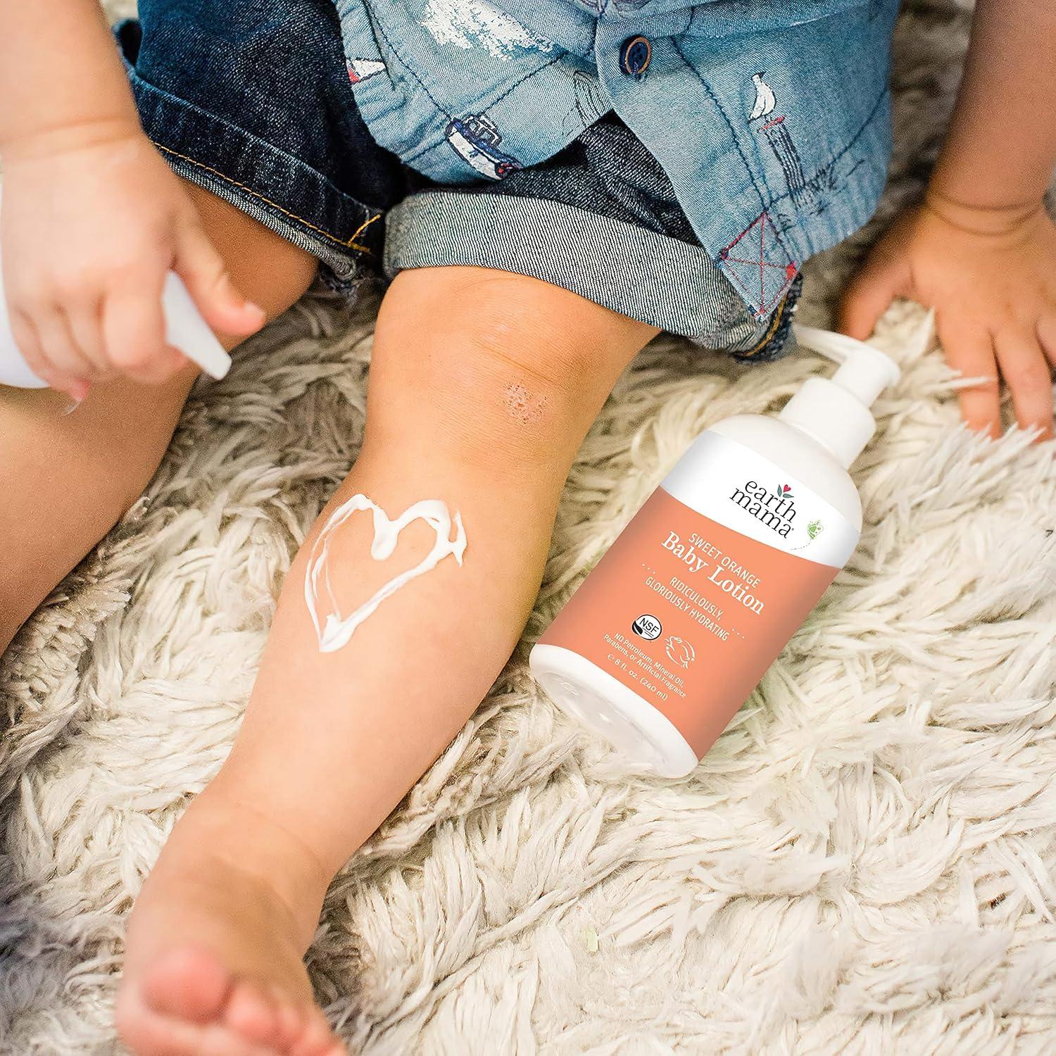 Loción Hidratante para Bebés Earth Mama Naranja Dulce 236 ml