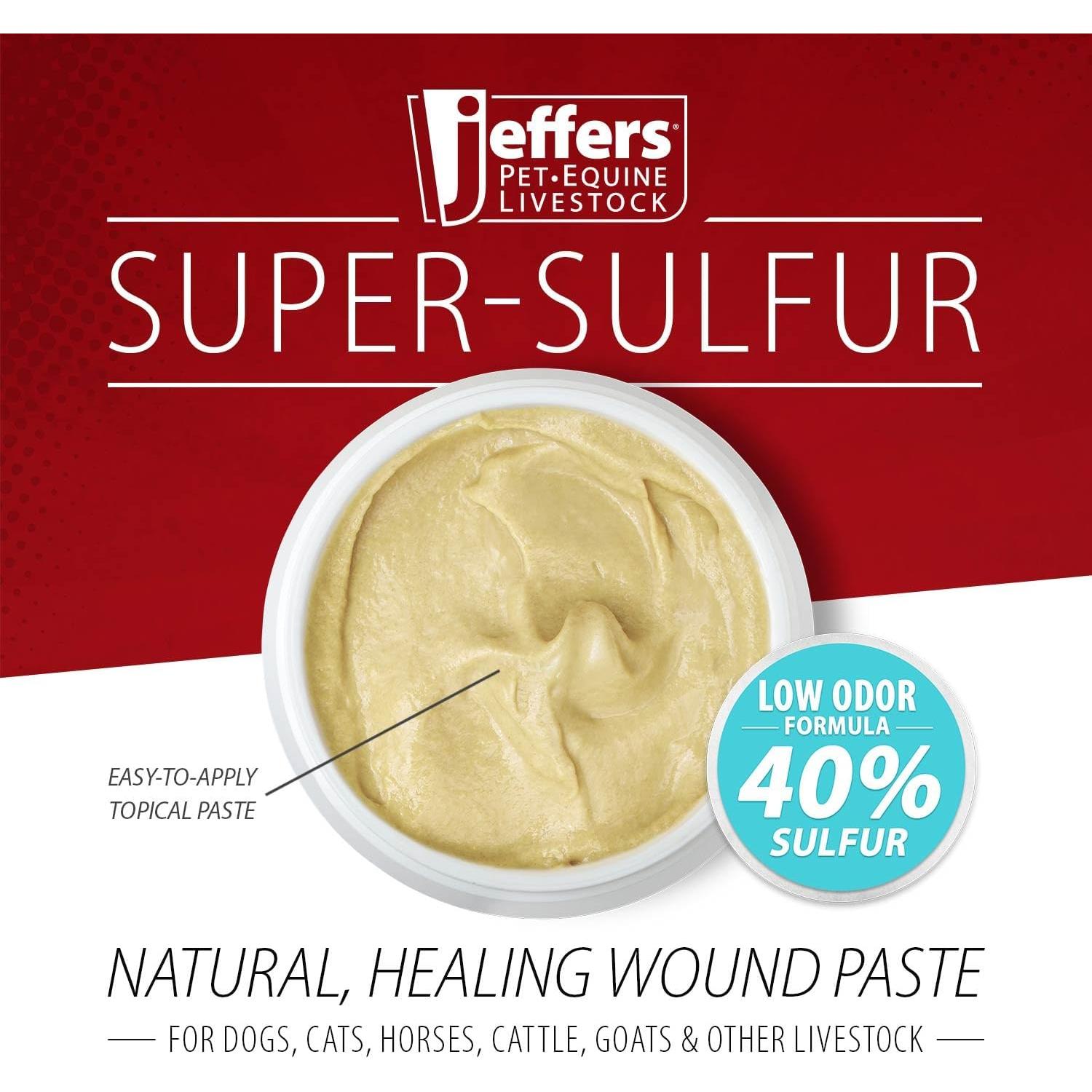 Pasta Curativa de Azufre Jeffers 226.8 g - Cuidado Piel Mascotas