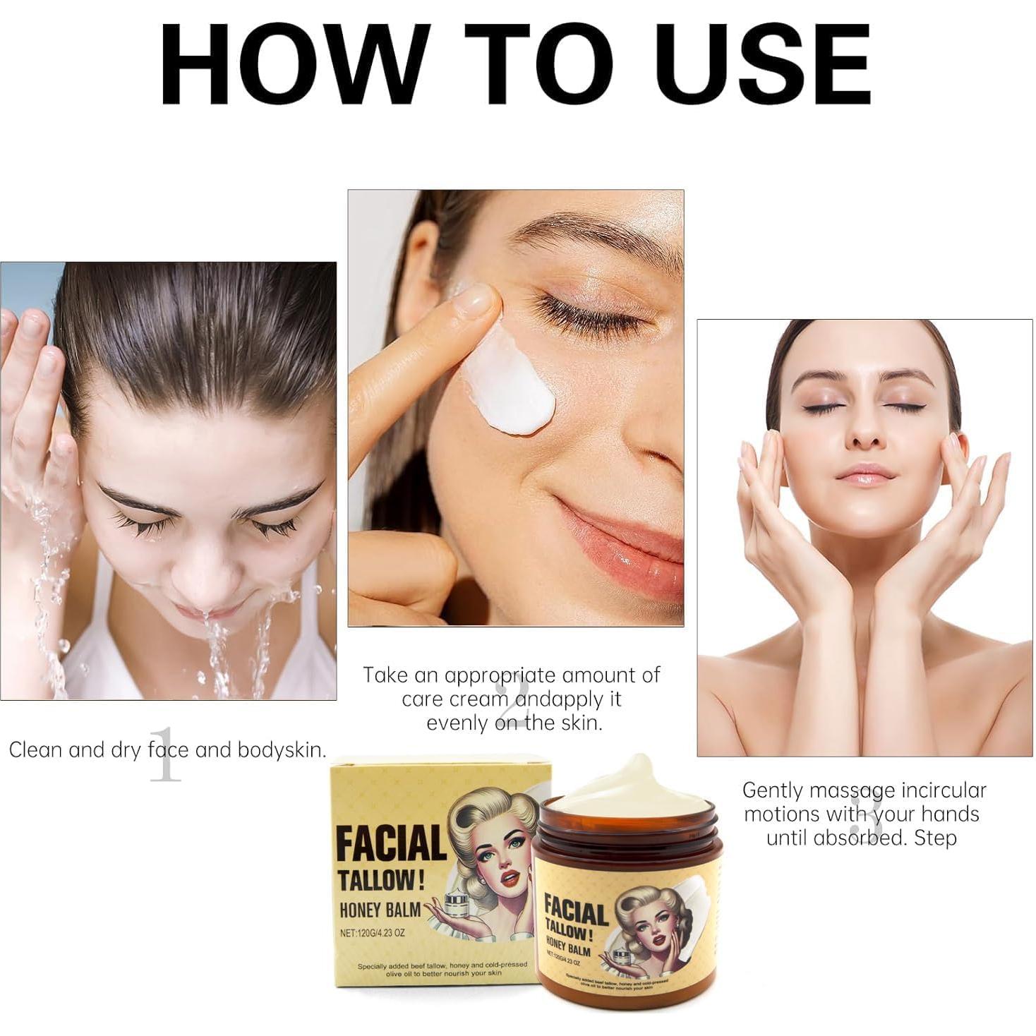 Bálsamo Hidratante Facial de Grasa de Res y Miel 159g