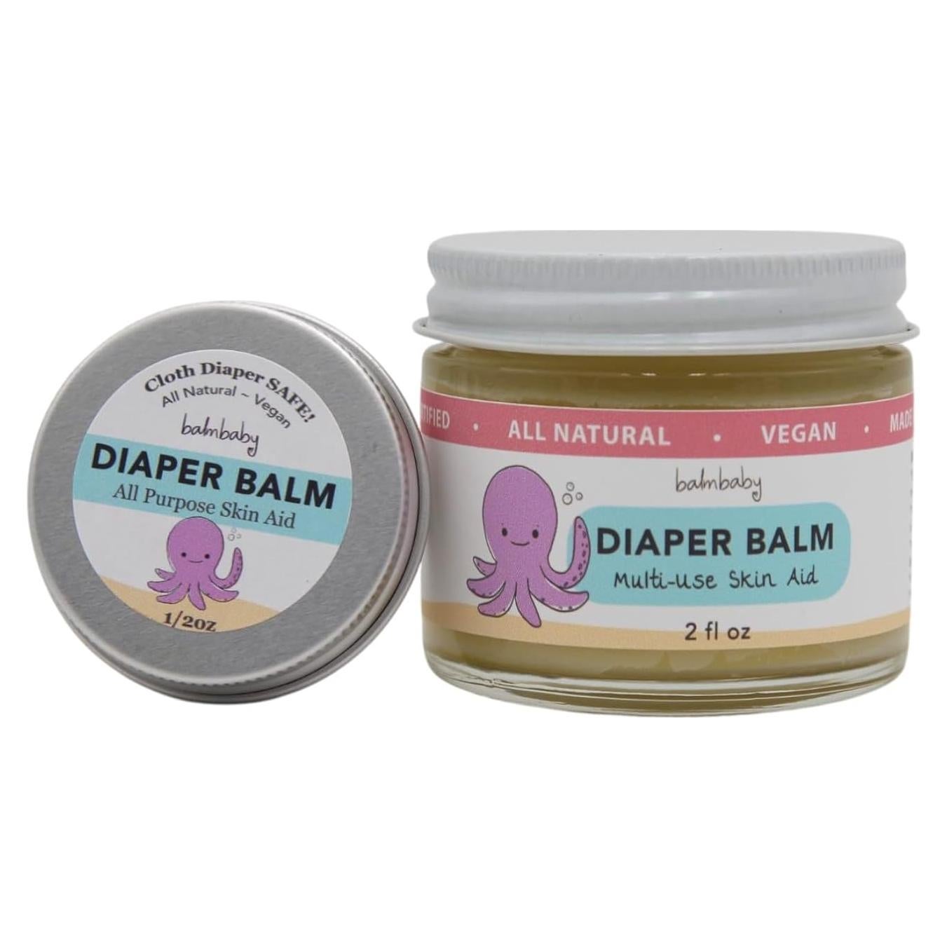 Bálsamo Orgánico para Pañal Balm Baby - 2oz y 0.5oz Vegano