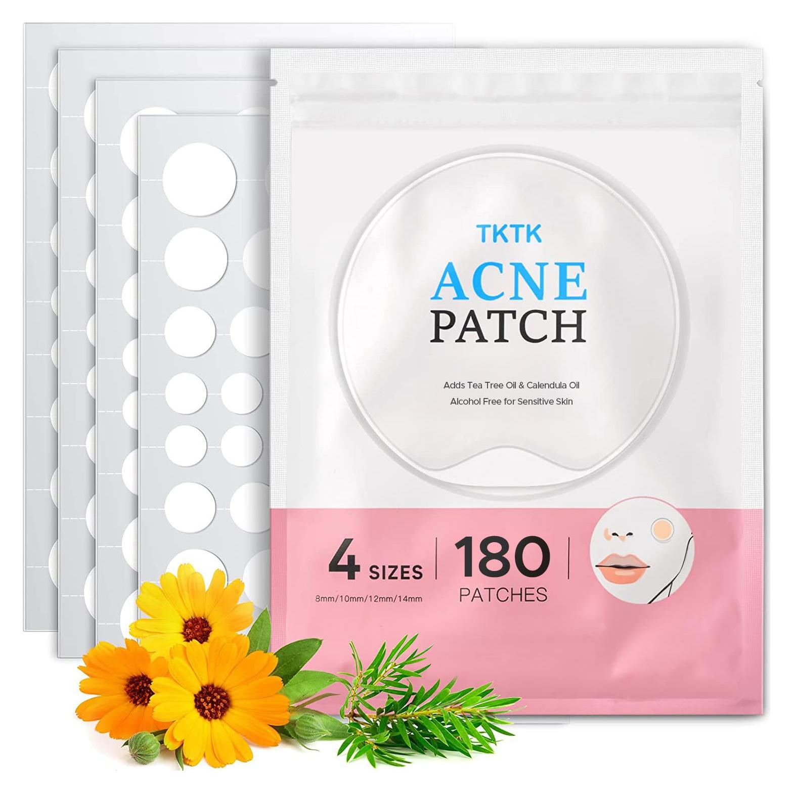 Parche Hidrocoloide para Acné TKTK - 180 Unidades, 4 Tamaños
