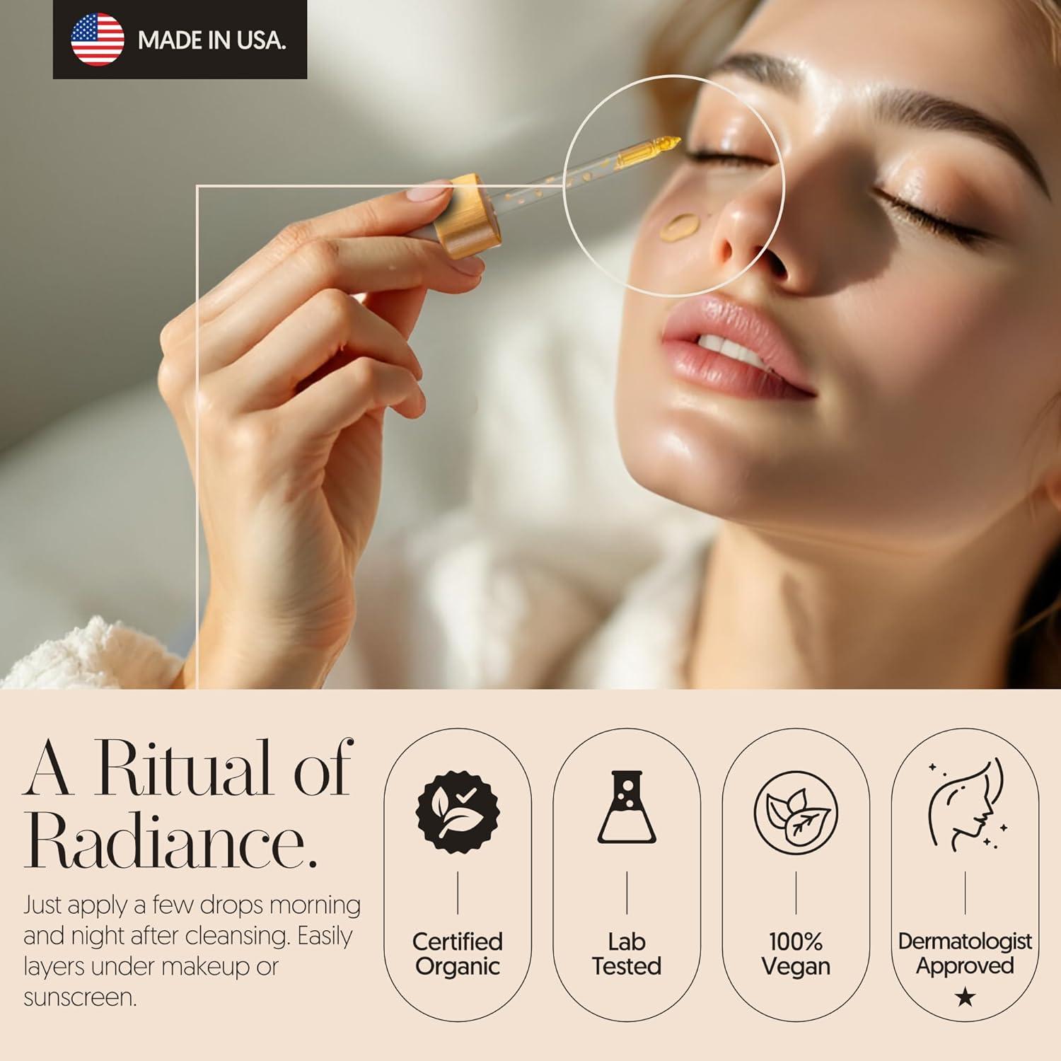 Aceite Facial Orgánico Tsubaki 30g - Suero Hidratante Anti-Envejecimiento