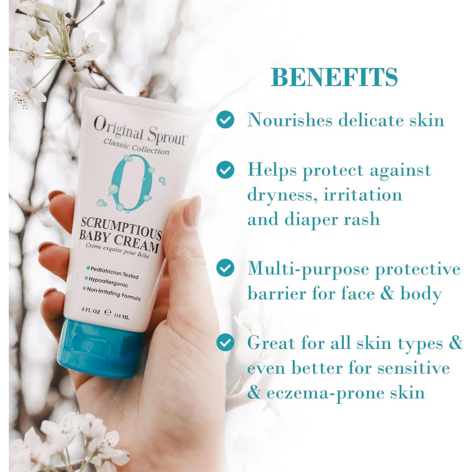 Crema Hidratante para Bebés Original Sprout 118 ml - Piel Sensible
