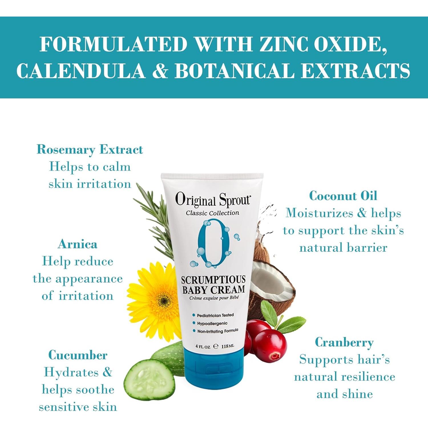 Crema Hidratante para Bebés Original Sprout 118 ml - Piel Sensible