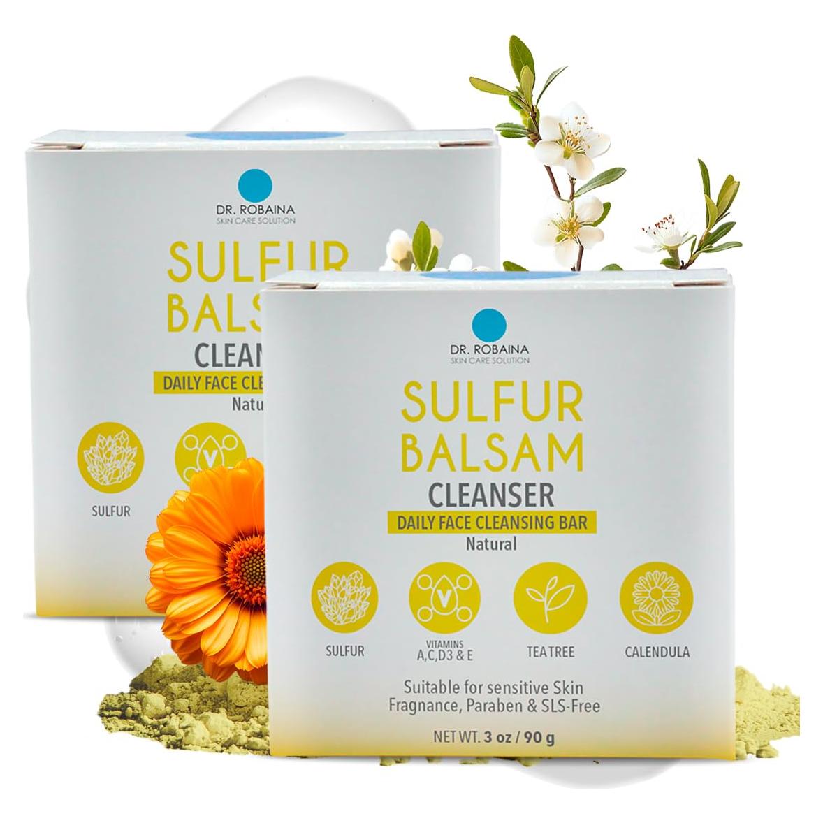 Jabón Limpiador Dr. Robaina con Azufre 113 g - Piel Grasa
