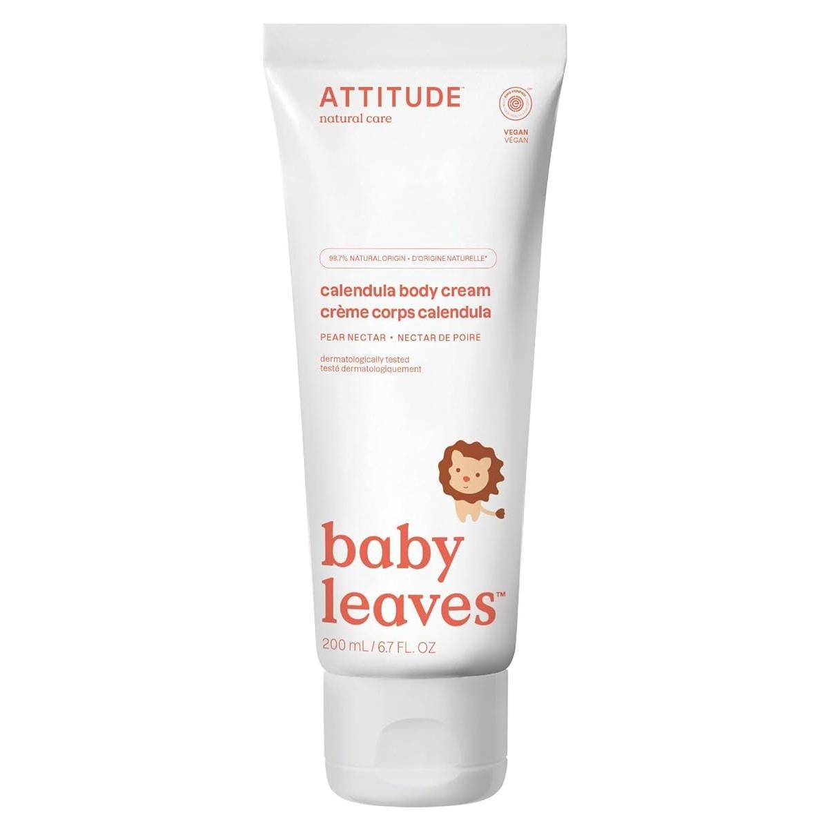 Crema Corporal ATTITUDE Bebé 198.7 ml Vegana Nécatar de Pera