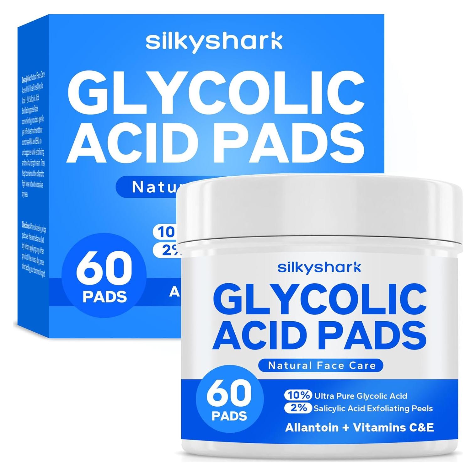 Discos Exfoliantes SilkyShark 60 Unidades 10% Ácido Glicólico