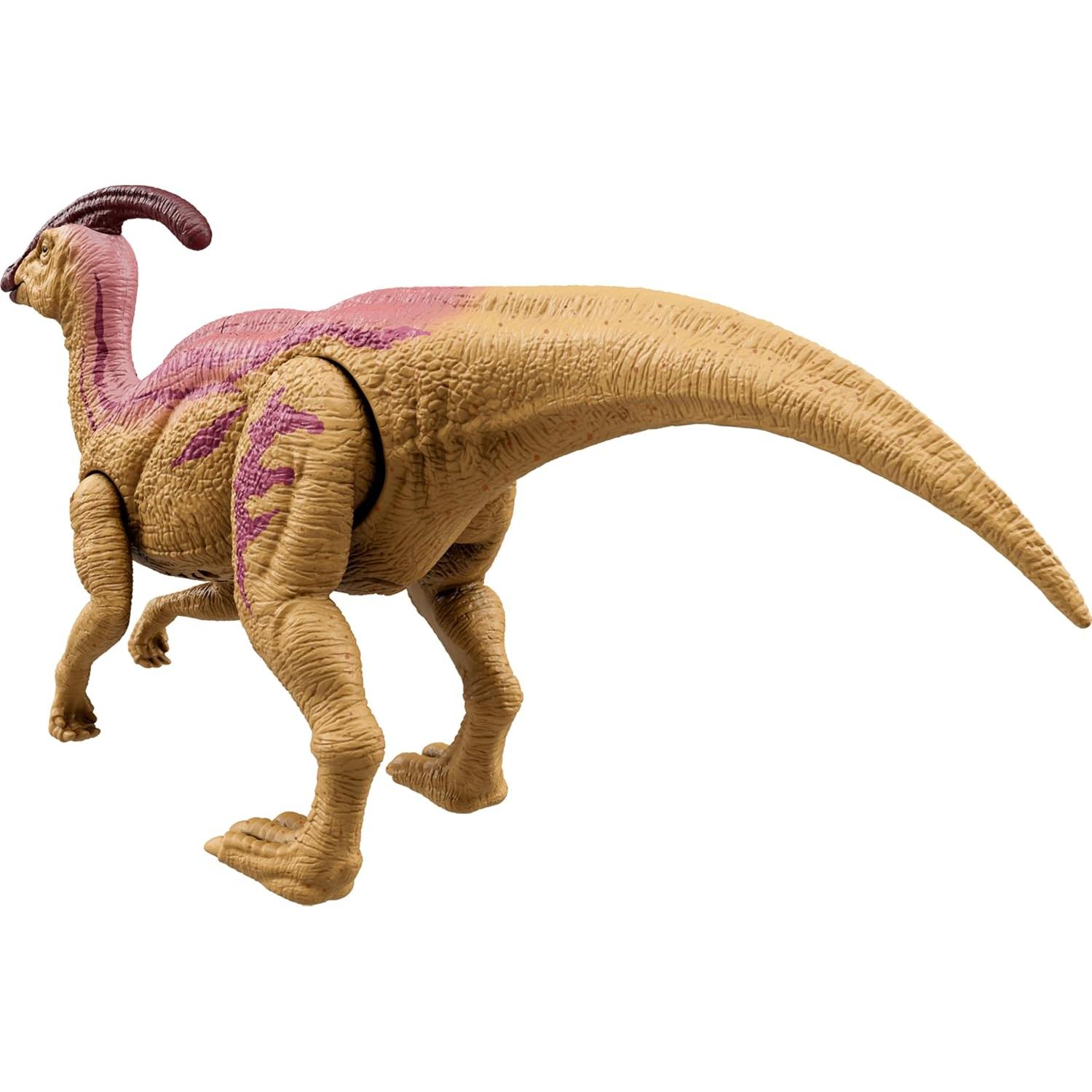 Figura de acción Mattel Jurassic World Parasaurolophus con luces