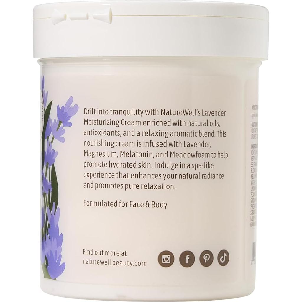 Crema Hidratante Suave Nature Well Lavanda 473ml Piel Seca