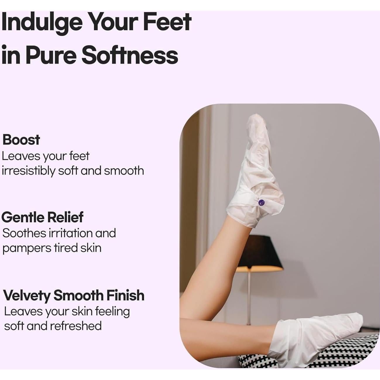 Mascarillas Hidratantes para Pies Epielle 6 Pares - Melatonina y Lavanda