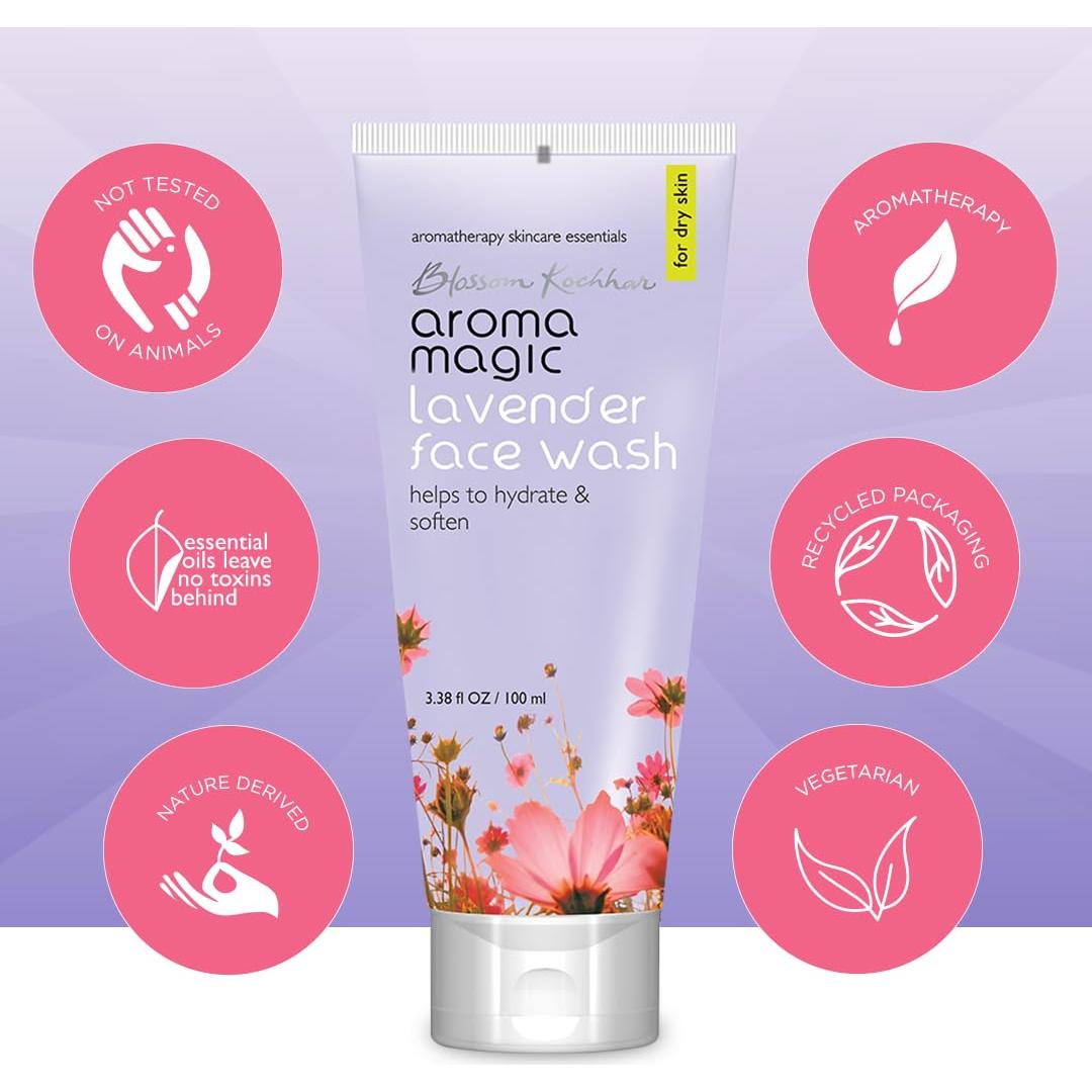 Limpiador Facial de Lavanda Aroma Magic 100ml - Hidratante Piel Seca