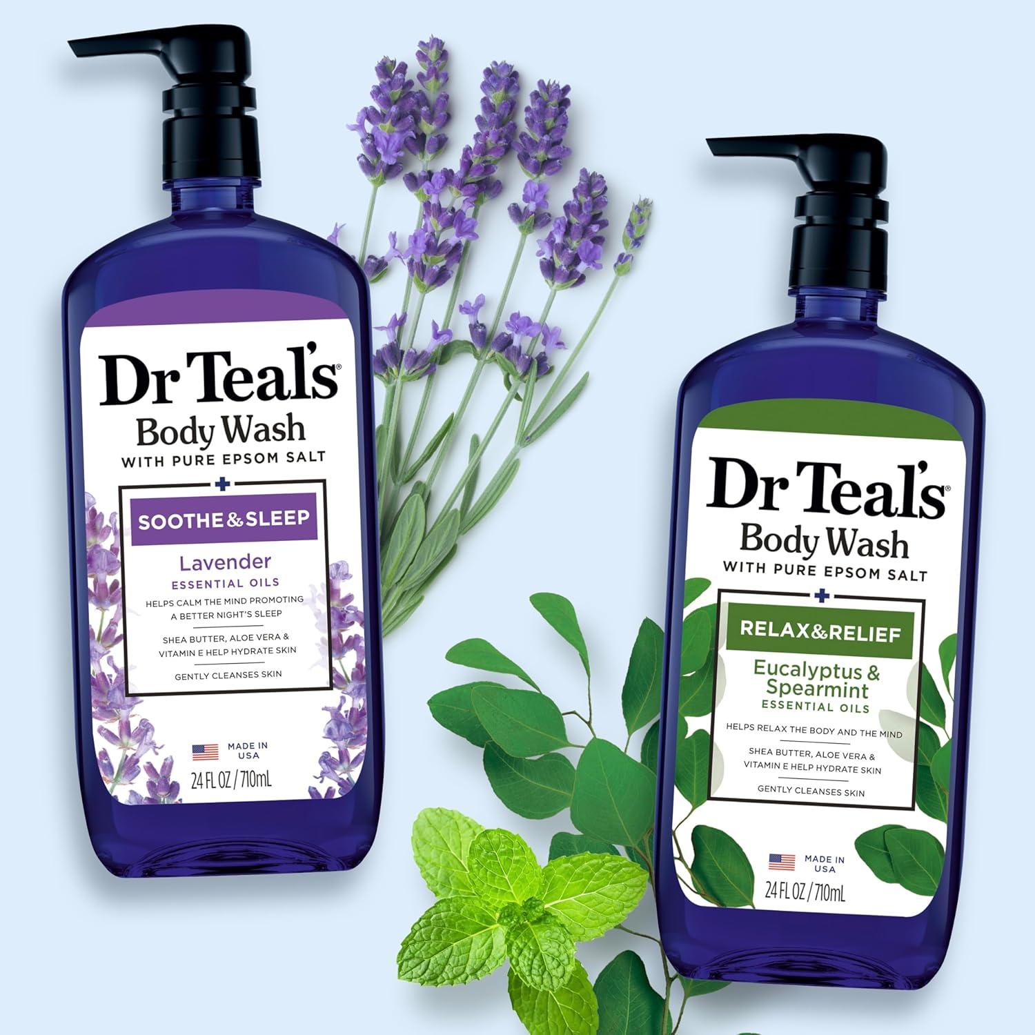 Ducha Corporal Dr Teal's 710 ml Lavanda y Eucalipto - Paquete de 2