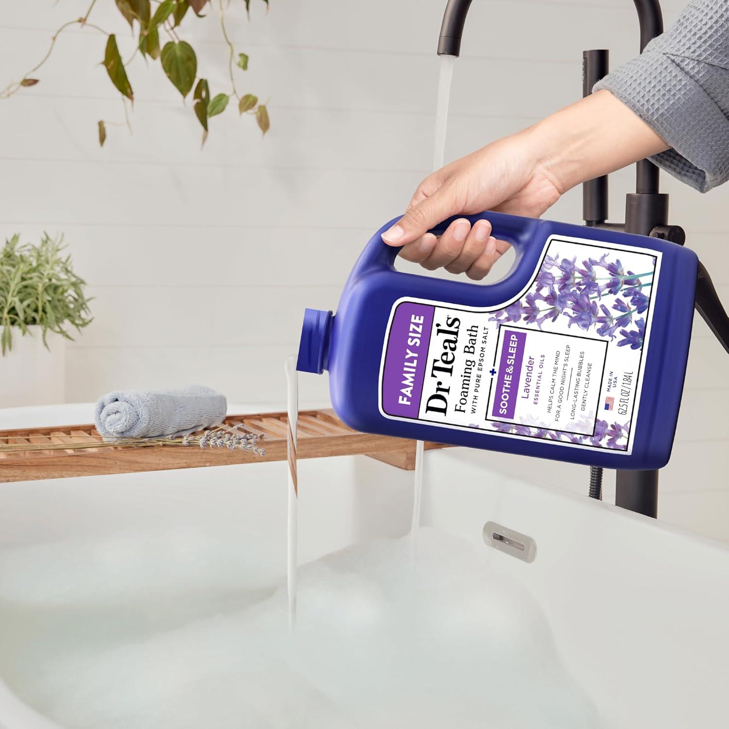 Baño Espumoso Dr Teal Lavanda 1847 ml con Sal de Epsom