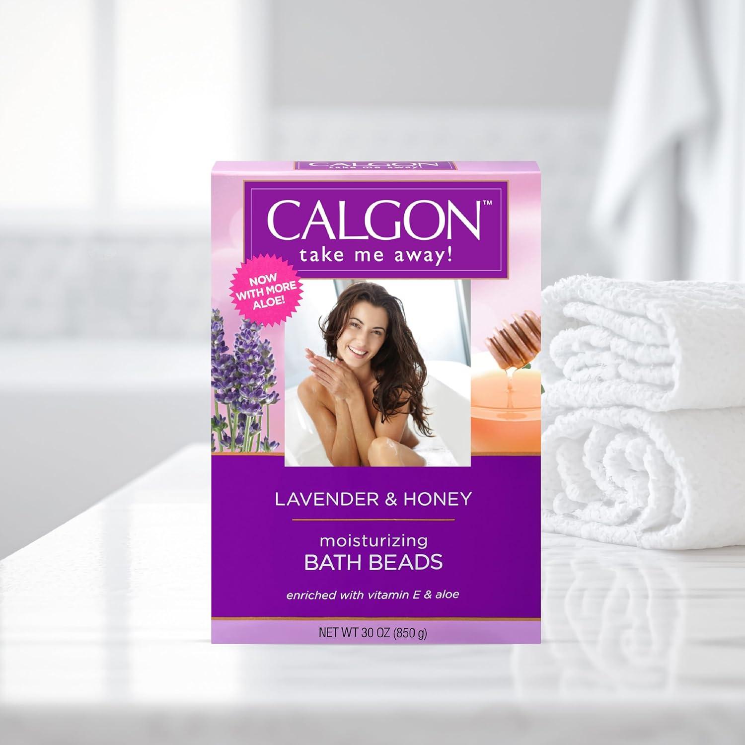 Calgon Ultra-Moisturizing Bath Beads, Lavender & Honey, 30 oz