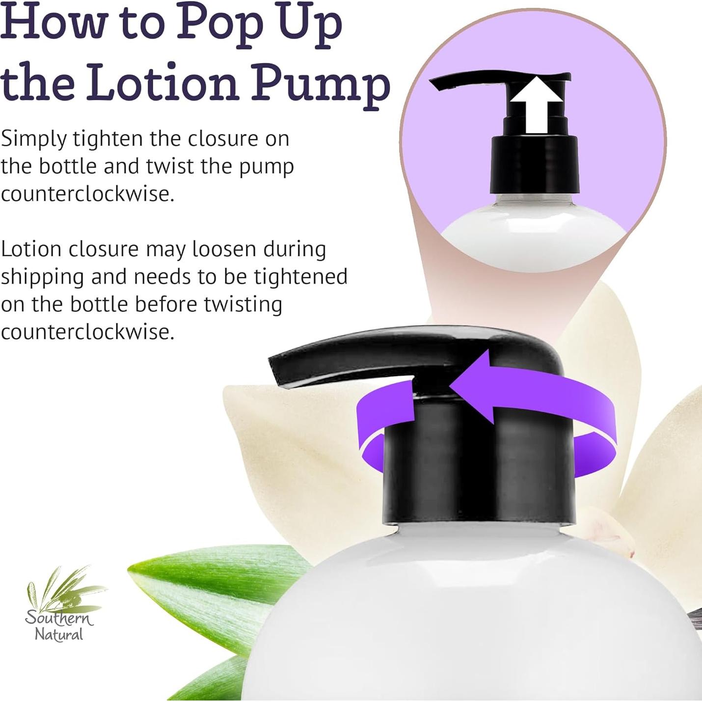 Loción Hidratante de Leche de Cabra Southern Natural 340g - Lavanda y Vainilla