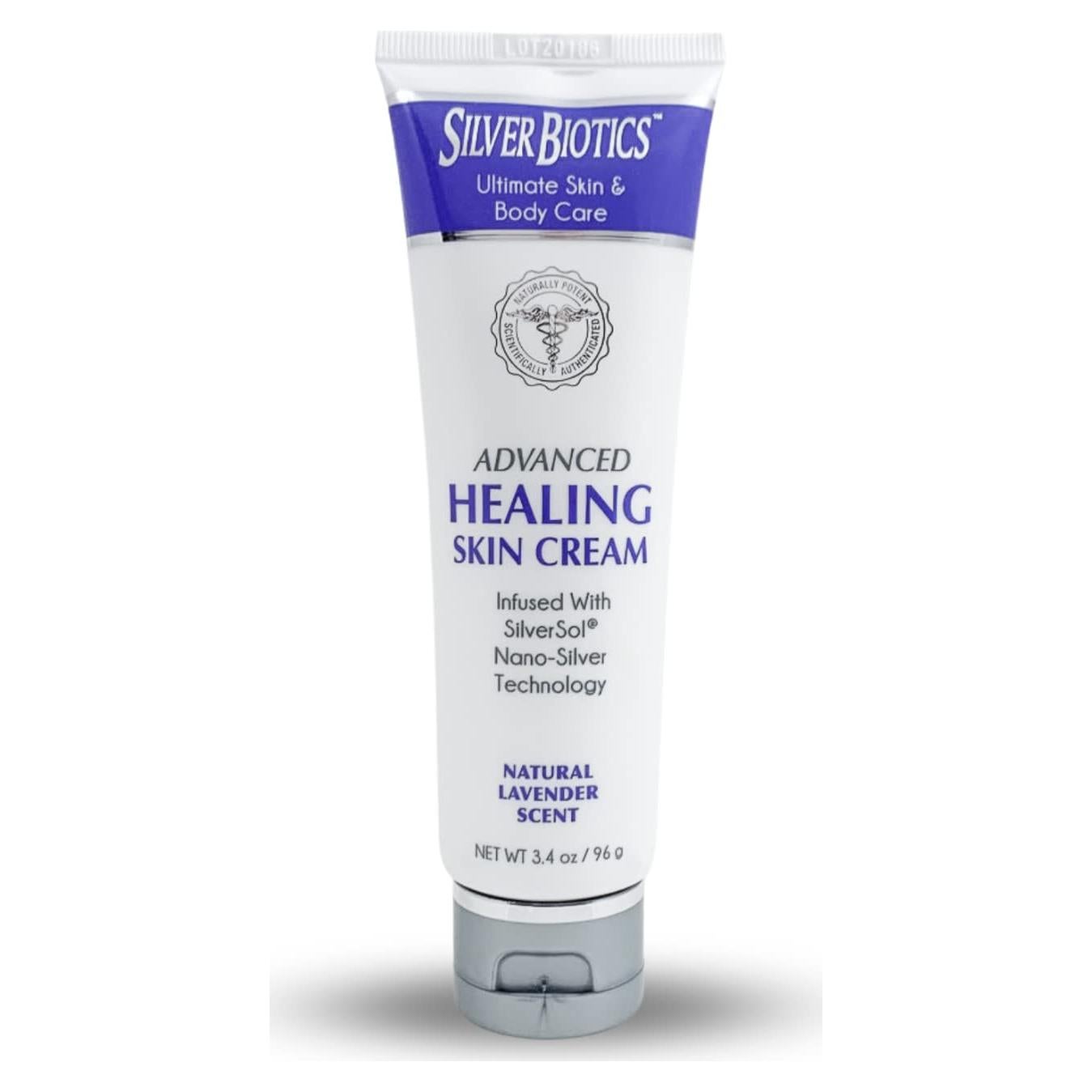 Crema de Loción Curativa Silver Biotics 96.39g con Lavanda