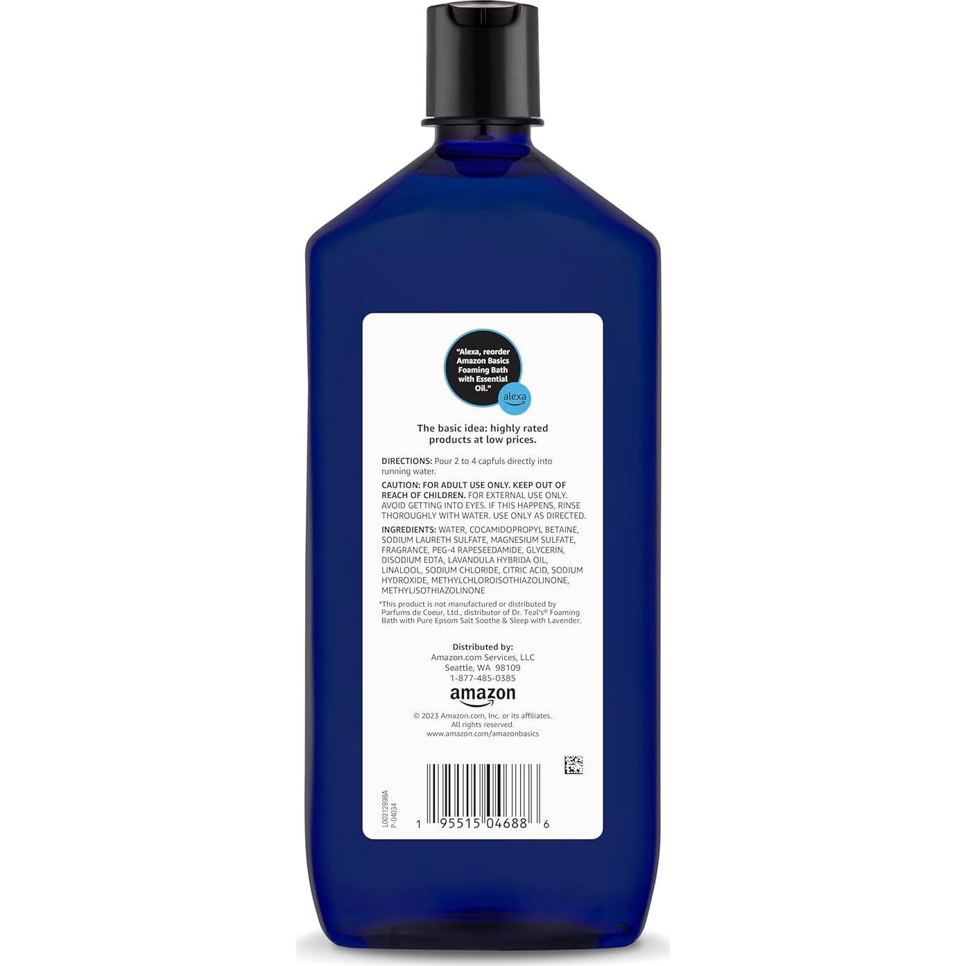 Baño Espumoso Aromatizado con Lavanda Amazon Basics 1006 ml