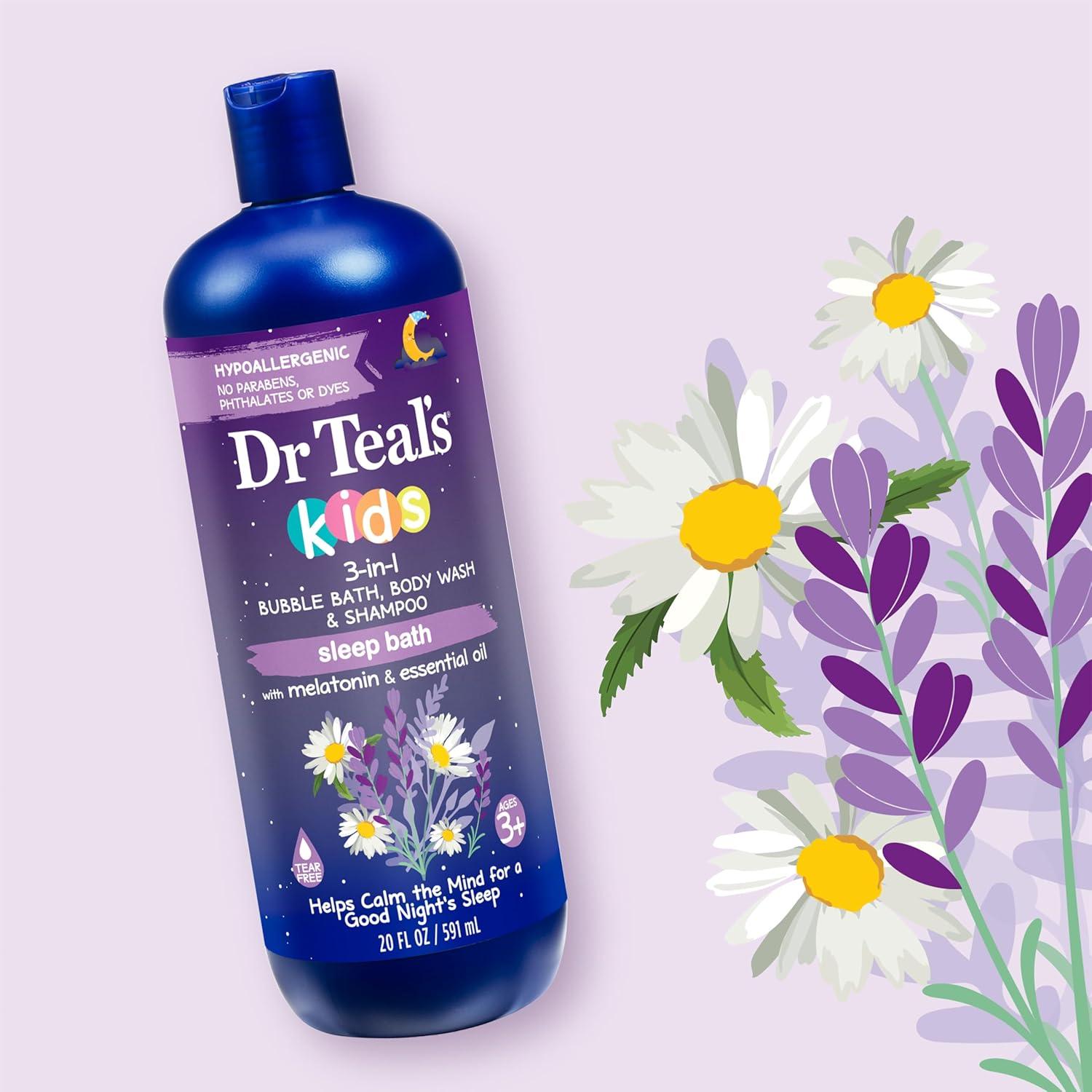 Baño de Sueño 3-en-1 Dr Teal's Kids con Melatonina 590 ml