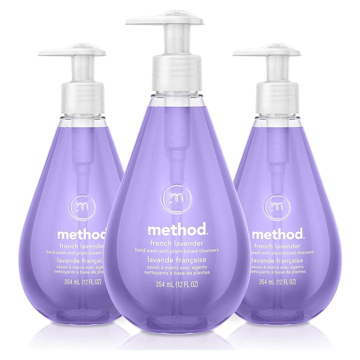 Gel Lavado de Manos Biodegradable Lavanda Francesa 354 ml - Paquete de 3