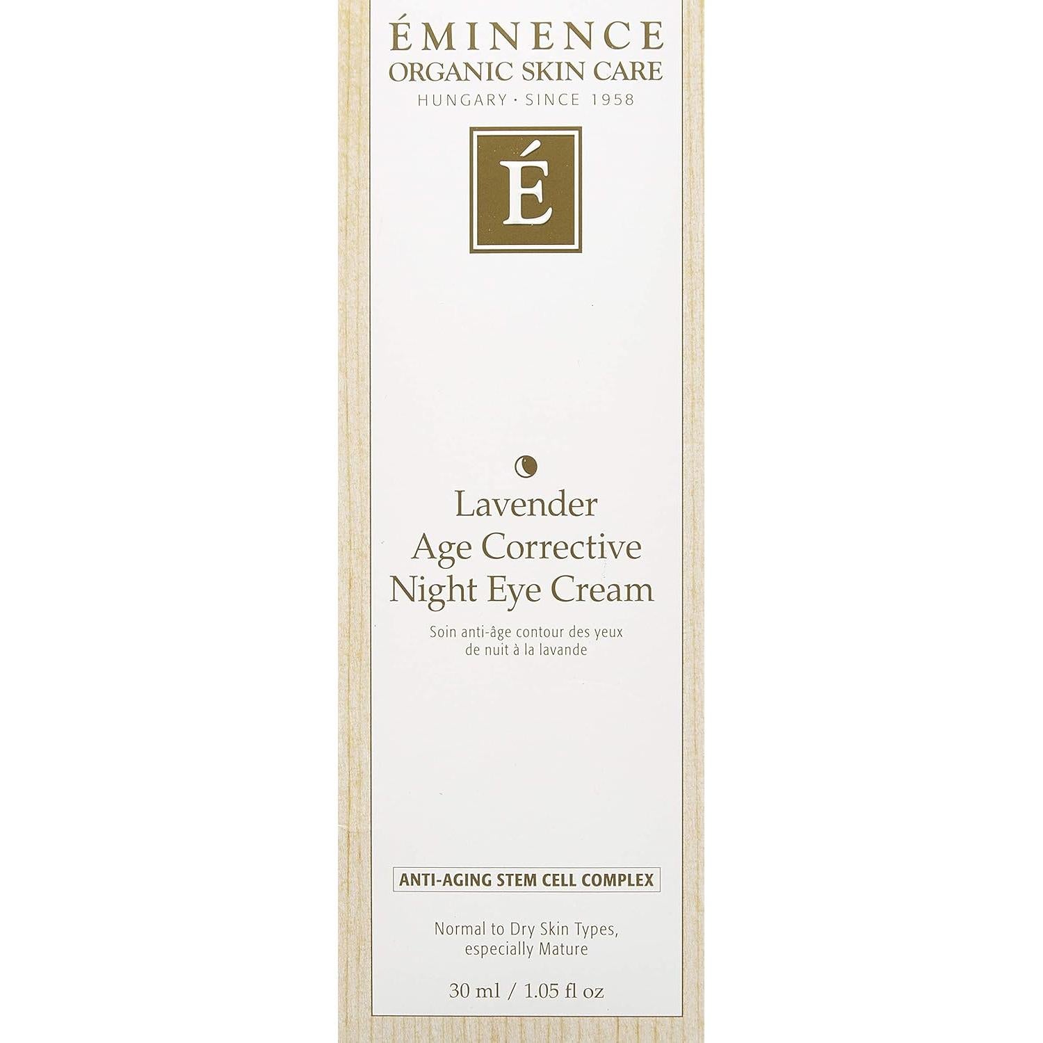 Crema de Ojos Nocturna Eminence Lavanda 30g Anti-Envejecimiento