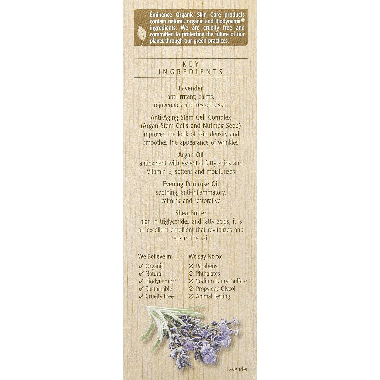 Crema de Ojos Nocturna Eminence Lavanda 30g Anti-Envejecimiento