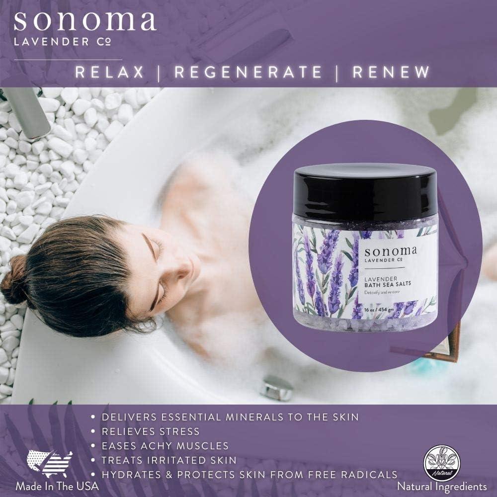 Sal de Baño de Lavanda Sonoma 453.6g - Alivio del Estrés