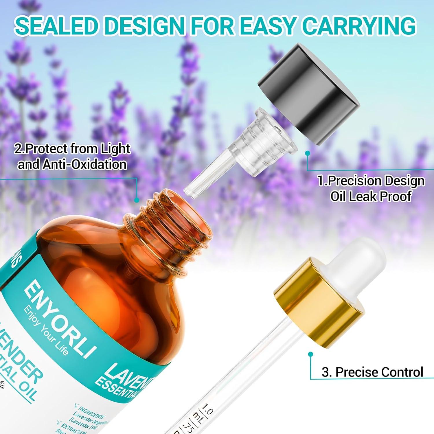 Aceite Esencial de Lavanda 100% Puro ENYORLI 100 ml