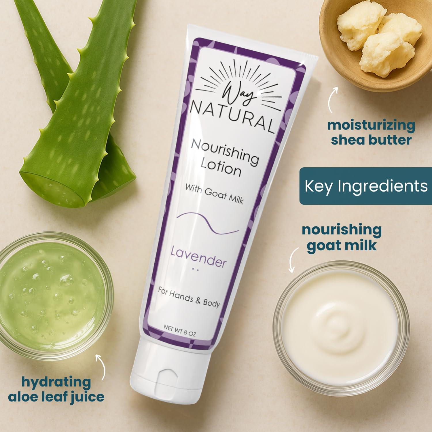 Loción Nutritiva de Leche de Cabra Way Natural 227g - Lavanda