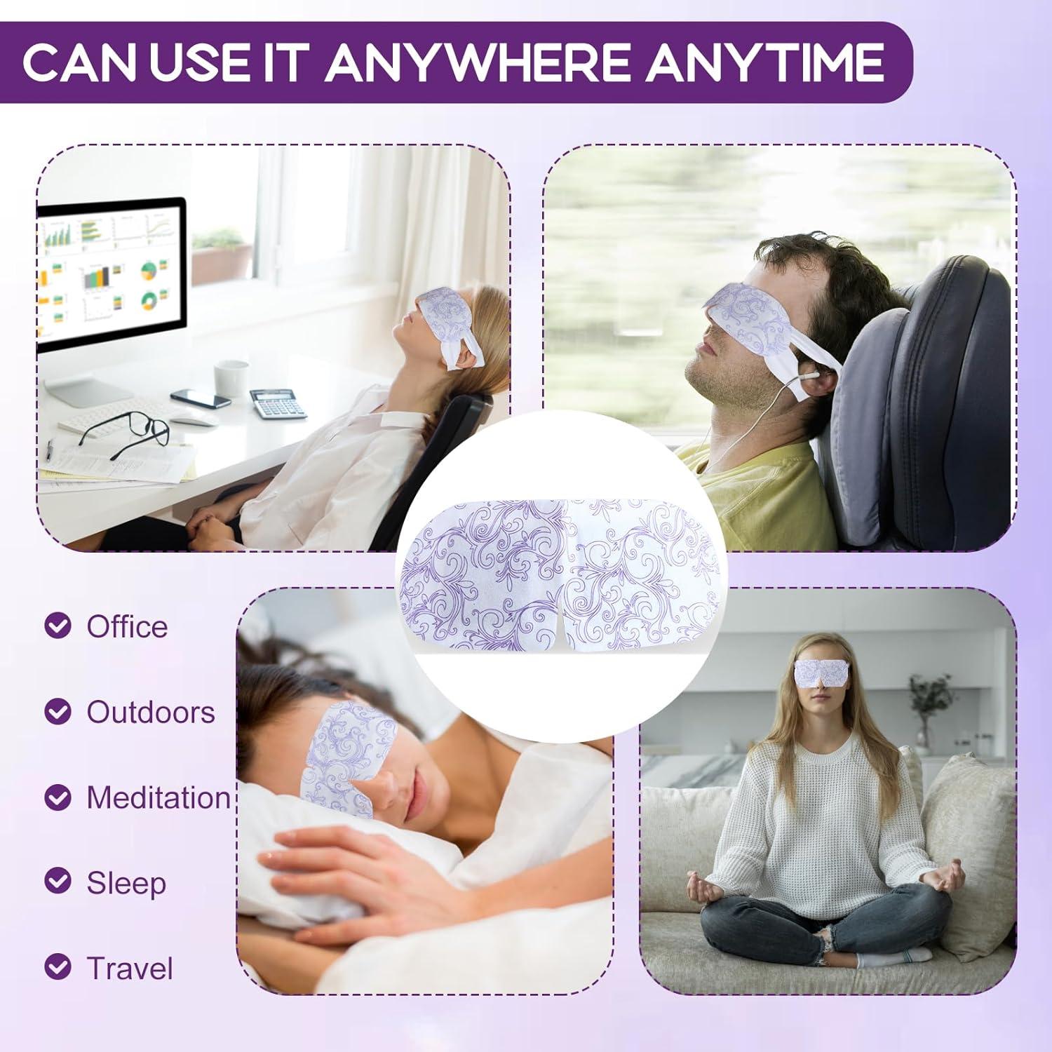 XPCARE 32 Máscaras de Ojos de Vapor Caliente para Alivio Ocular