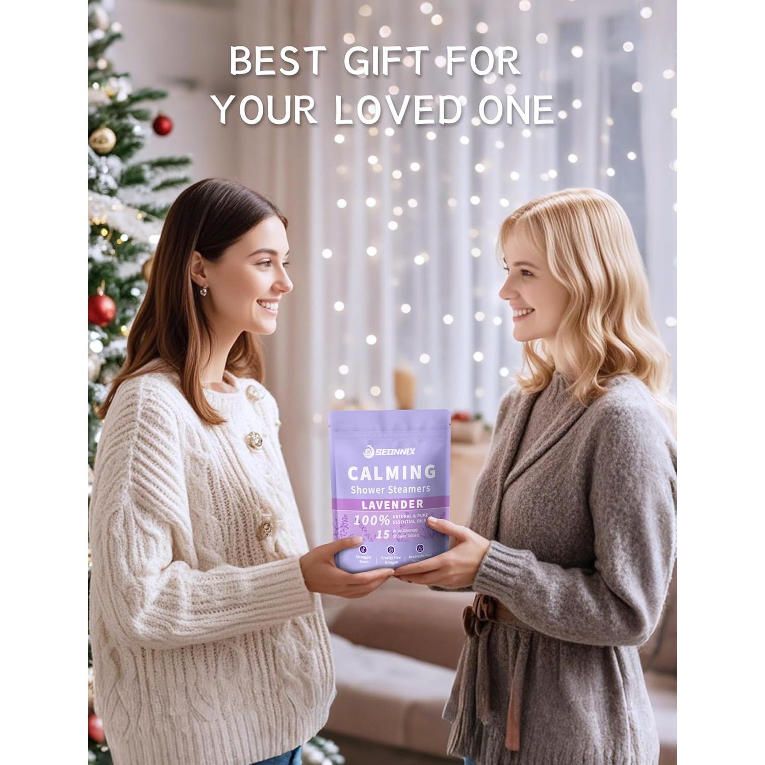 Bombas de Ducha Aromaterapia SEONNIX 15 Piezas Lavanda