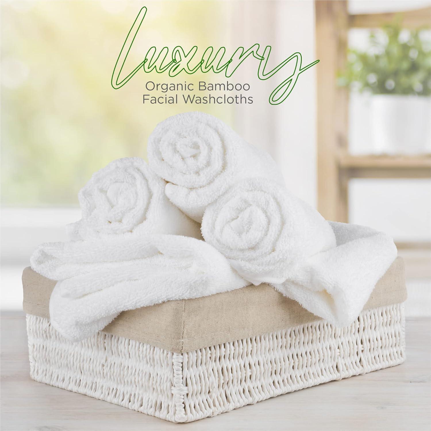 Toallitas Faciales Reutilizables Ellie Cove 100% Rayón Bambú Set 6
