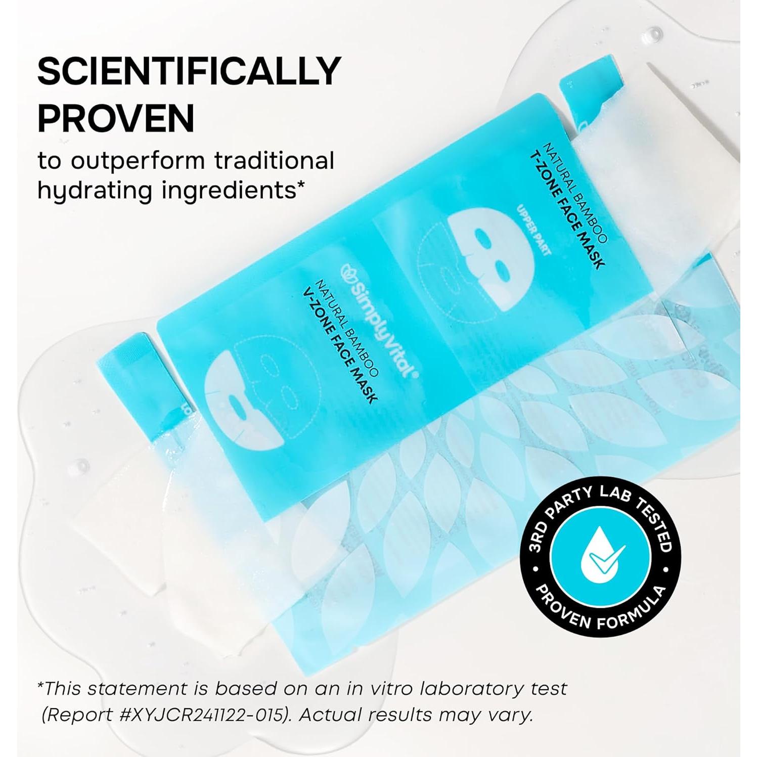 Mascarilla Facial de Colágeno SimplyVital con Retinol y Ácido Hialurónico - 7 Unidades