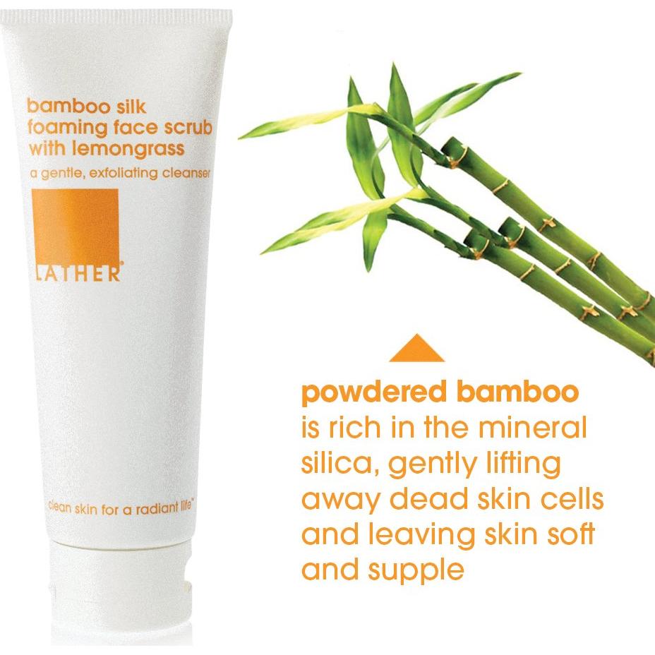 LATHER Limpiador Facial Espumoso de Seda de Bambú 118 ml - Piel Grasa