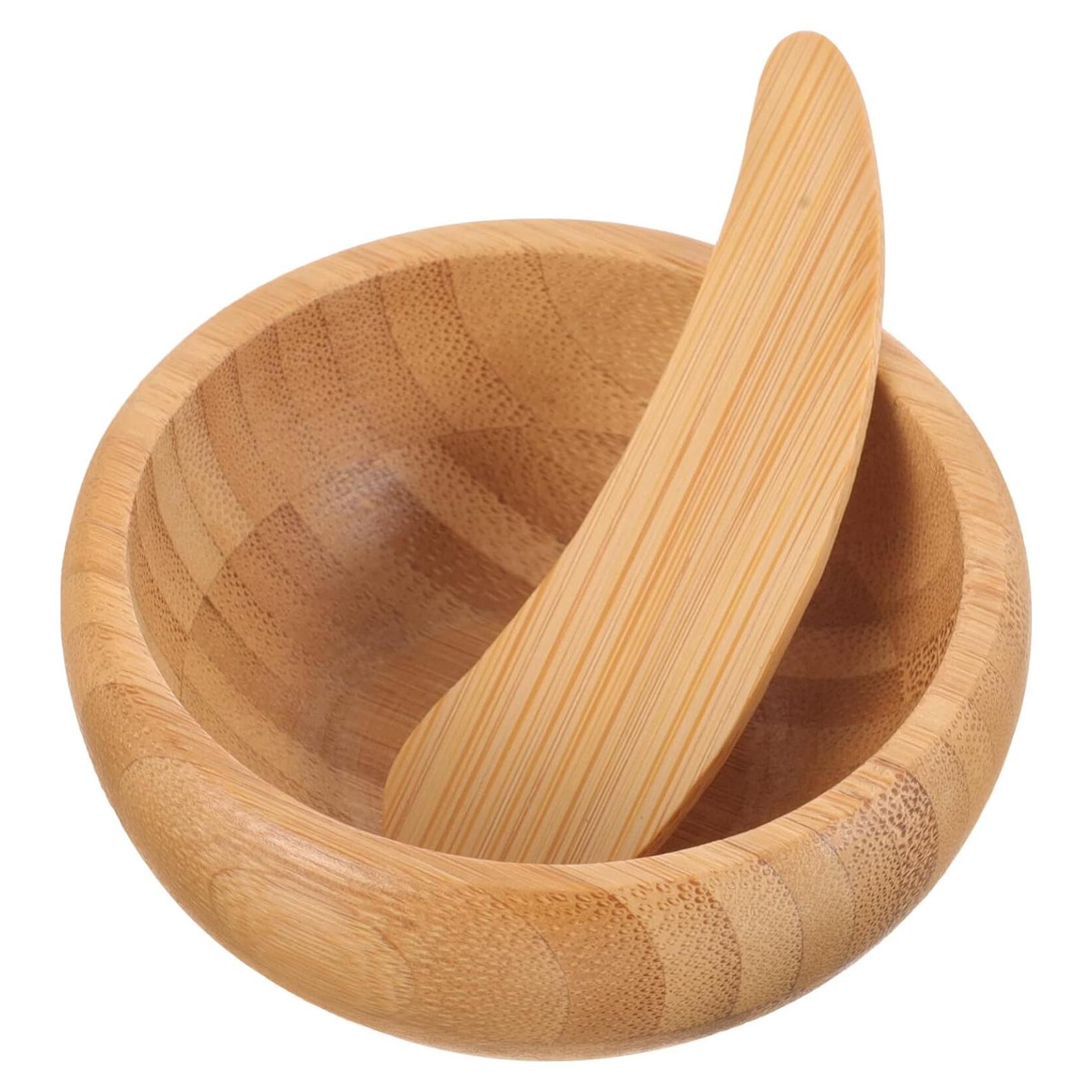 Kit de Cuidado de Piel Beaupretty - Tazón y Cuchara de Bambú