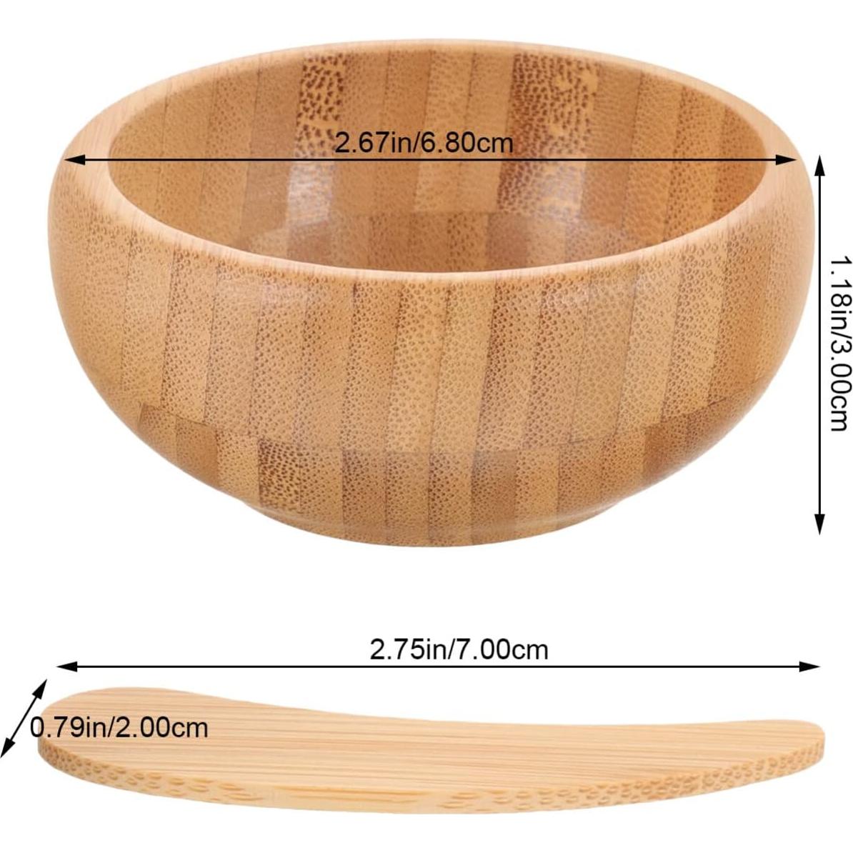 Kit de Cuidado de Piel Beaupretty - Tazón y Cuchara de Bambú