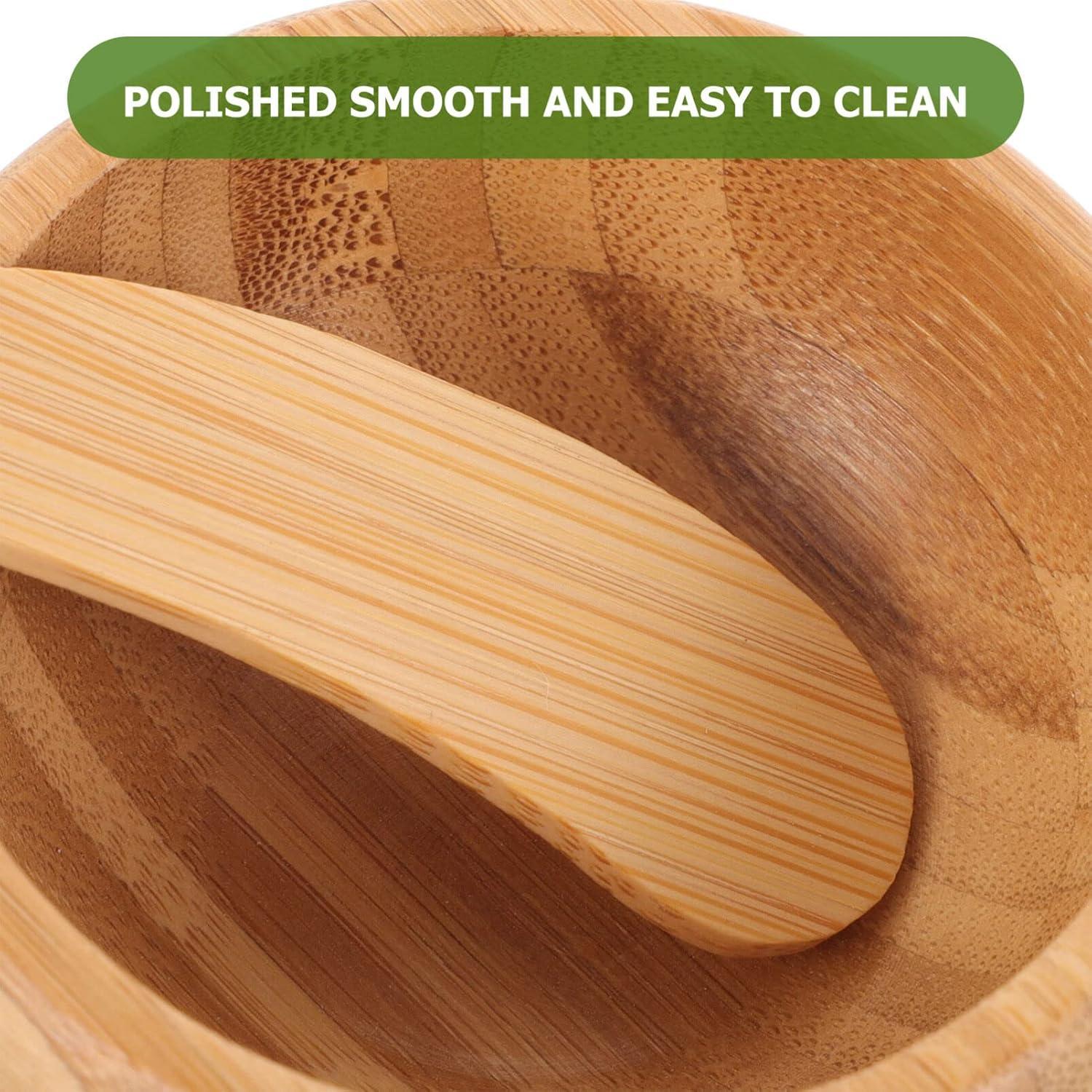 Kit de Cuidado de Piel Beaupretty - Tazón y Cuchara de Bambú