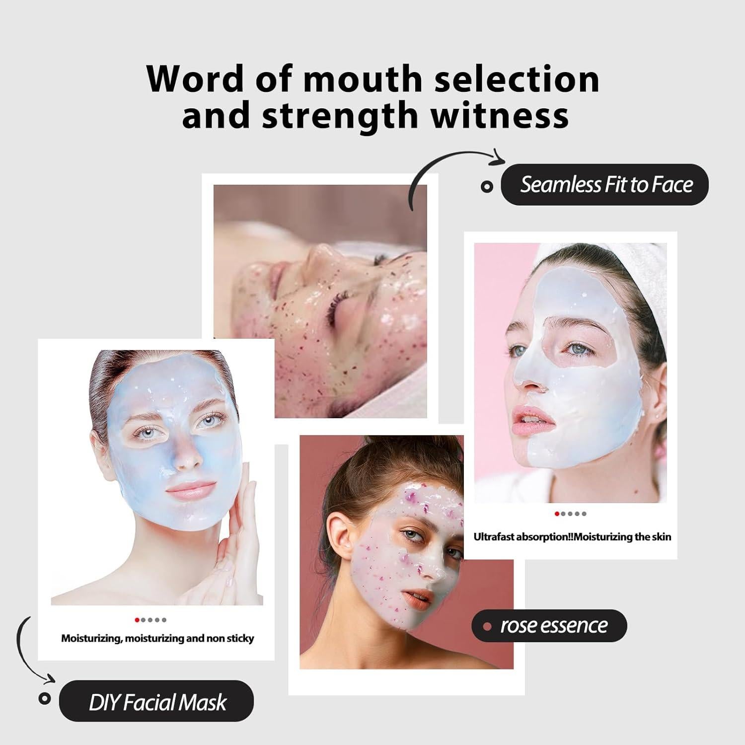 Mascarilla de Gel Hidratante Fokiabin 680 ml con Esencia de Bambú