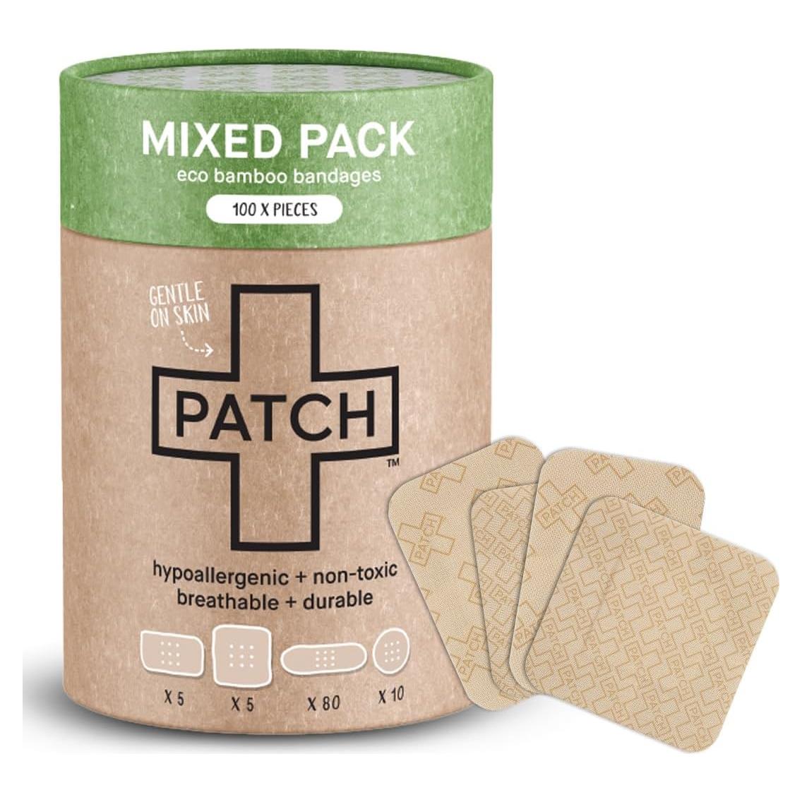 Curitas de Bambú Ecológicas Patch - 100 Piezas Hipoalergénicas