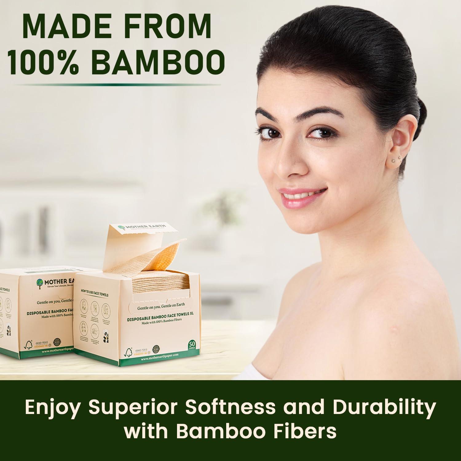 Toallas Faciales Hipoalergénicas MOTHER EARTH XL - 200 Pzas