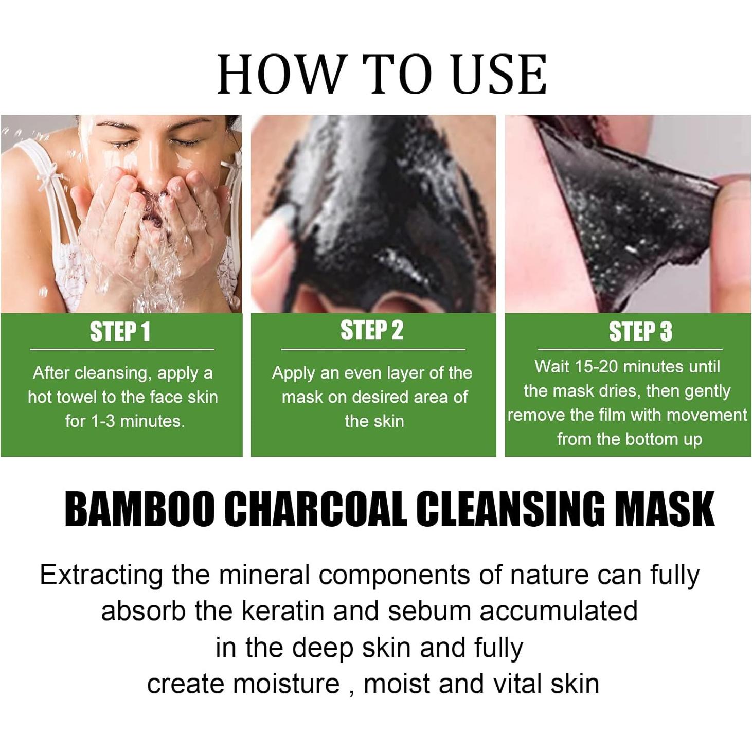 Mascarilla Facial Peel Off Wishstream - Carbón de Bambú 140g