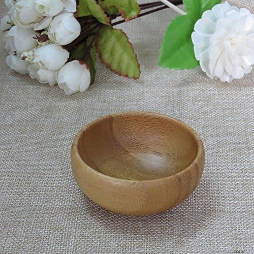 Set Tazón de Bambú Ecológico con Cucharita para Mascarilla