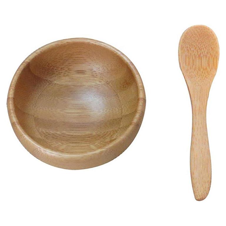 Bol de Mezcla de Bambú Ecológico con Cuchara - 6.7cm