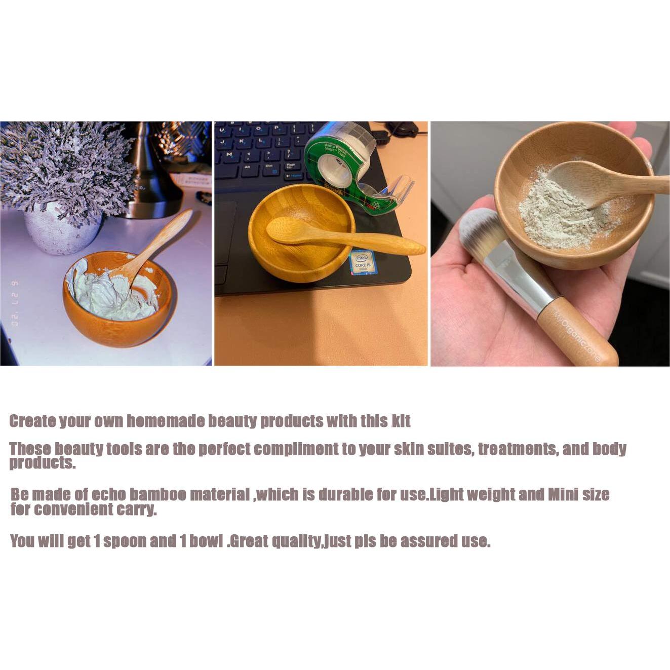 Bol de Mezcla de Bambú Ecológico con Cuchara - 6.7cm