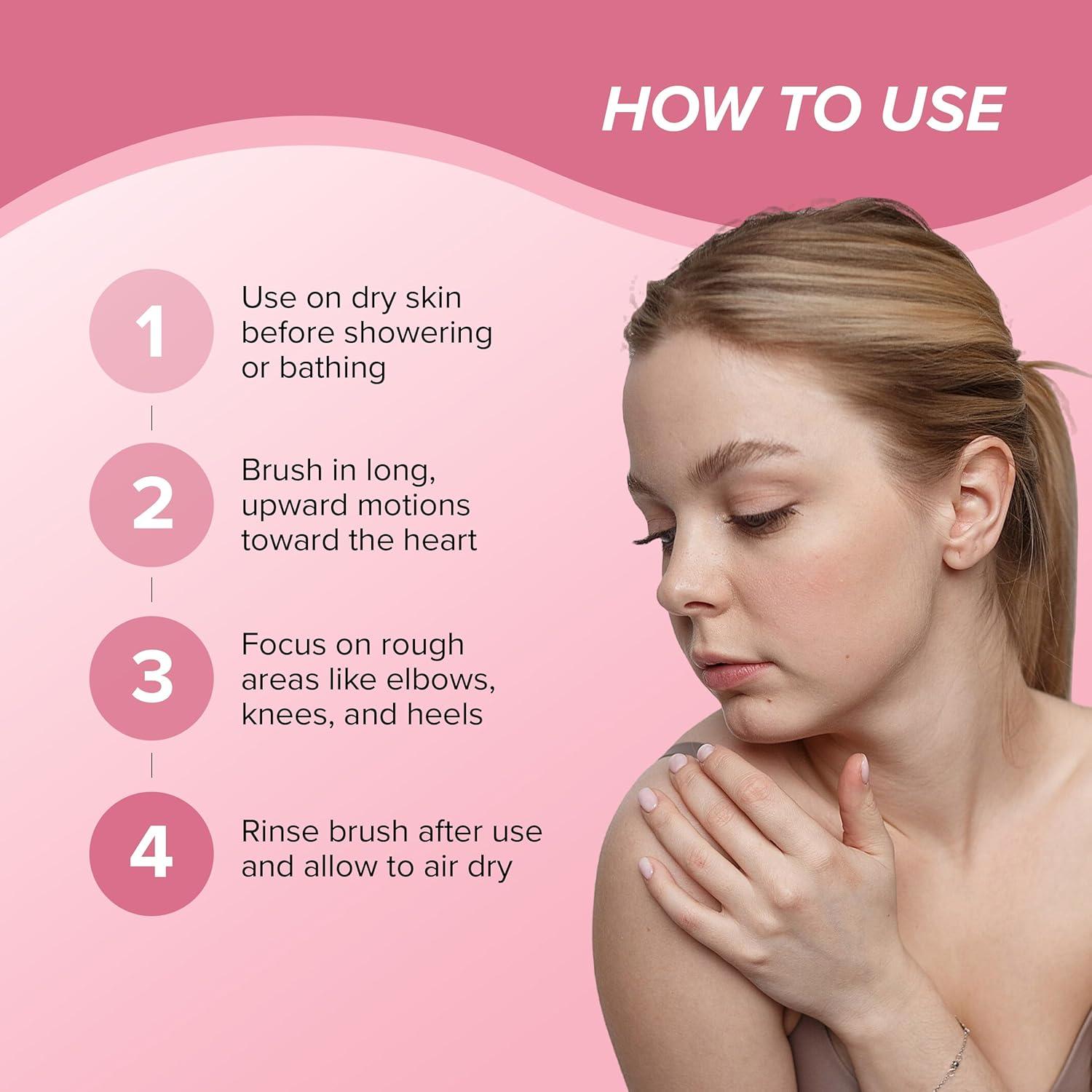 Cepillo Seco Redondo Skin Gym de Bambú para Cuerpo 17cm