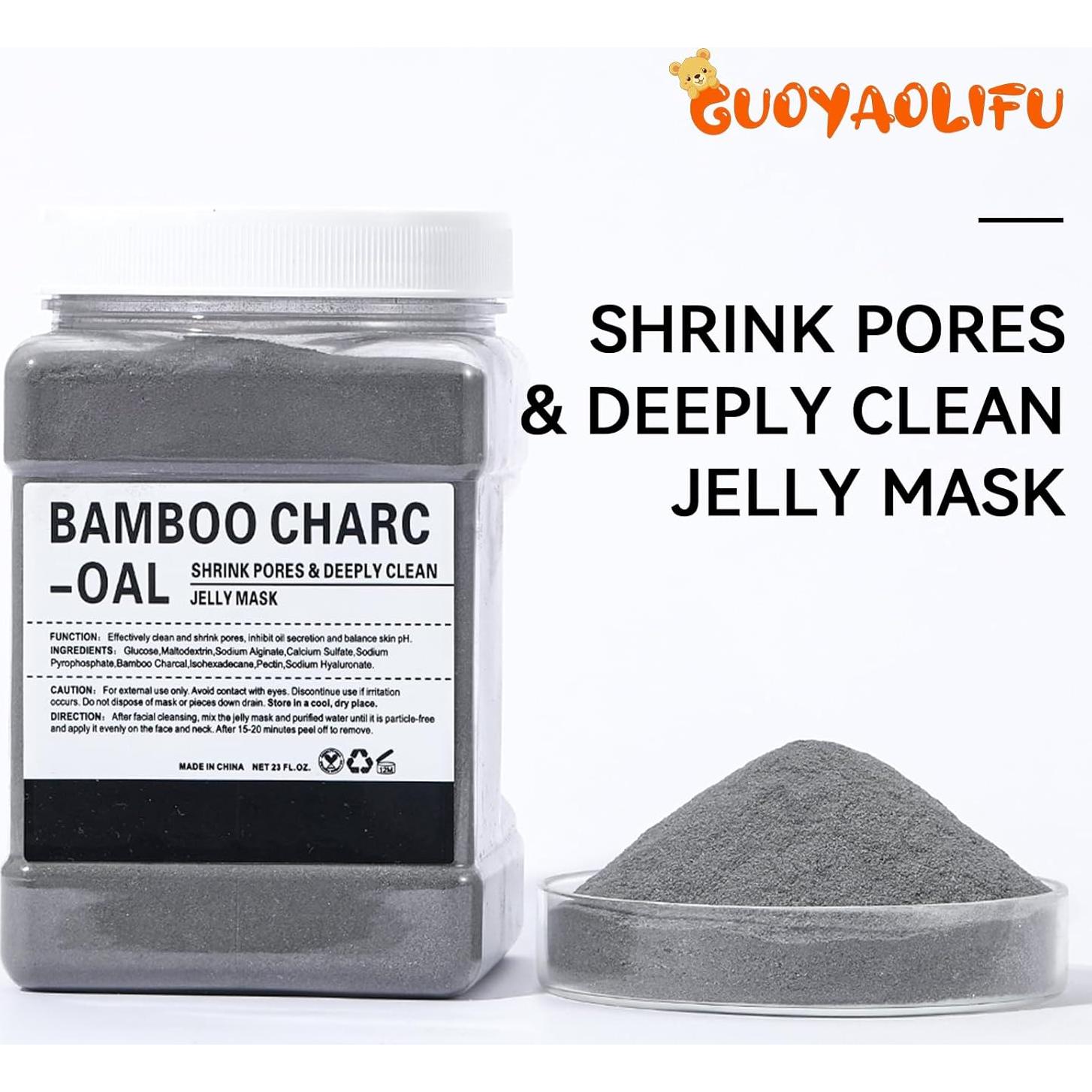 Mascarilla Facial de Gel Hidratante GUOYAOLIFU Carbón de Bambú 650g