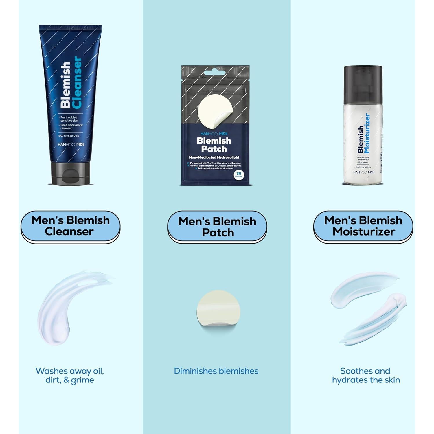 Limpiador Facial para Hombres Hanhoo 150 ml - Piel Propensa al Acné