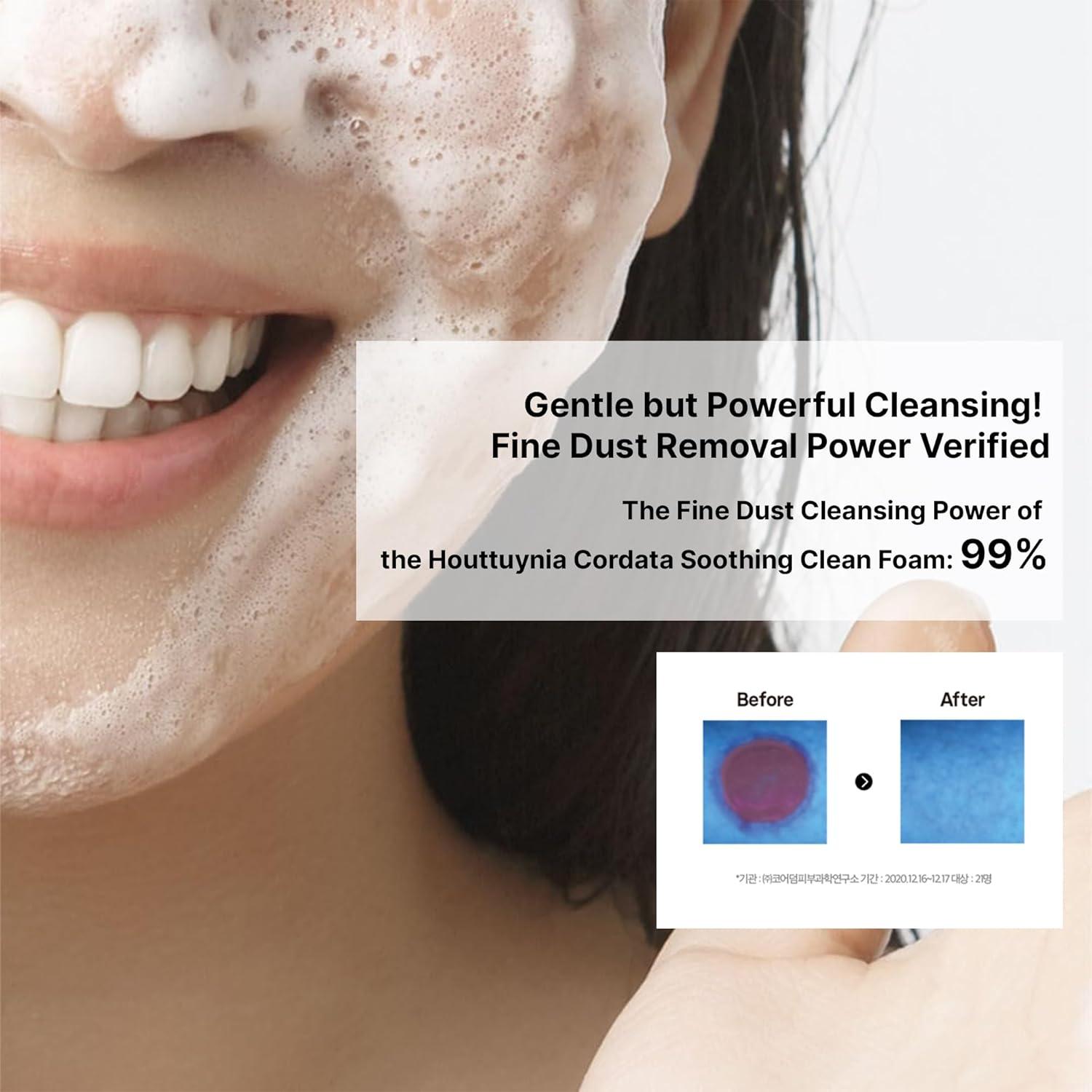 Espuma Limpiadora Calmante Heartleaf 120ml - Coreana para Piel Sensible