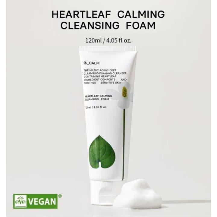 Espuma Limpiadora Calmante Heartleaf 120ml - Coreana para Piel Sensible