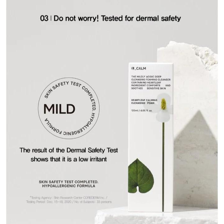 Espuma Limpiadora Calmante Heartleaf 120ml - Coreana para Piel Sensible