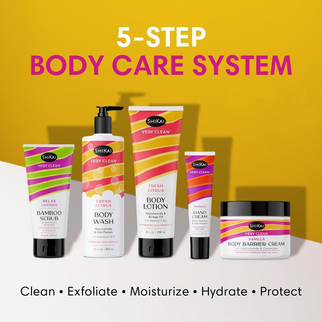 Exfoliante Corporal de Bambú ShiKai 170 g - Detox Latte Vainilla